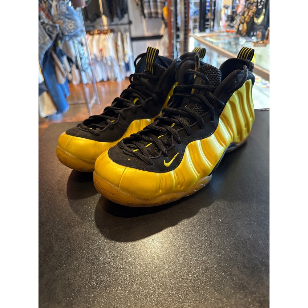 Nike Air Foamposite One Opti Yellow Black 314996-701 Mens Basketball Shoes